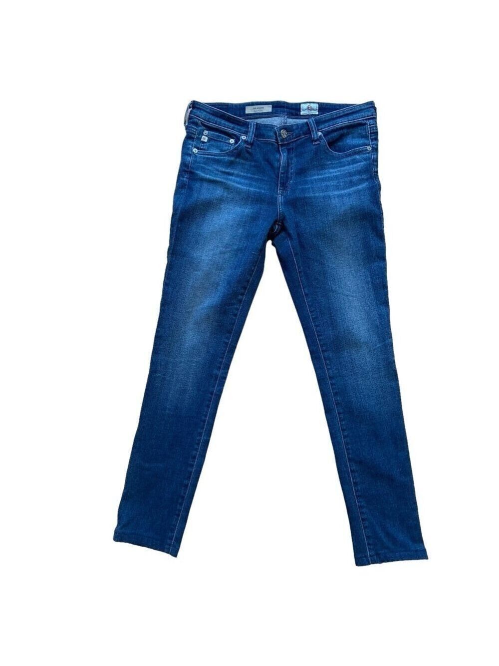 AG Adriano Goldschied The legging super skinny blue stretchy soft denim short 28